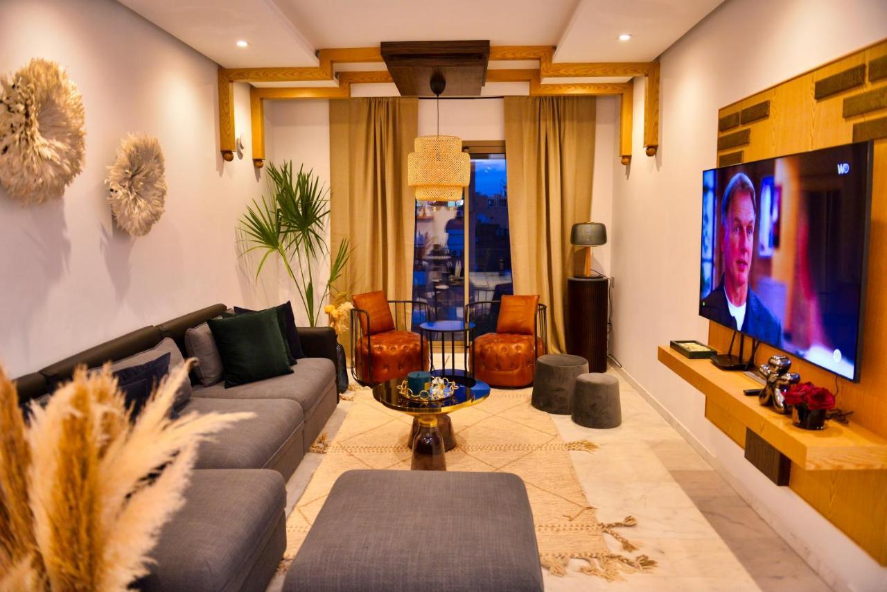 Appartement De Prestige Climatise A L'Hivernage 400M De La Gare Marrakesh Luaran gambar